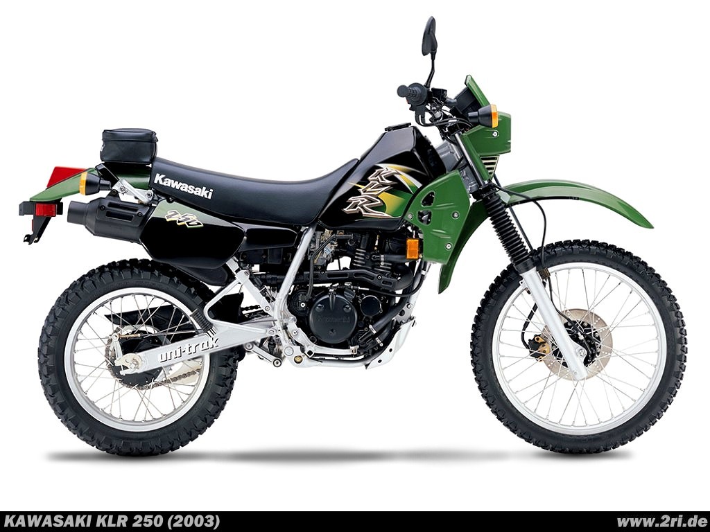 Kawasaki KLR 250 My hubby |