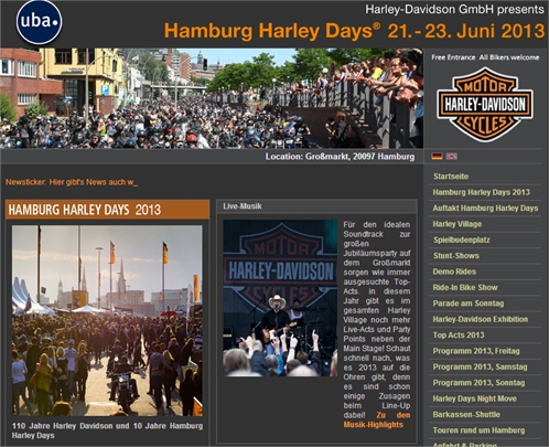 Hamburg Harley Days 21.-23.06.2013
