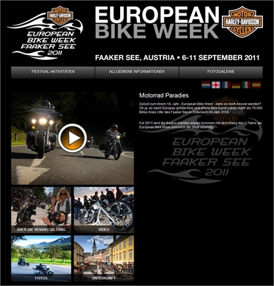 European Bike Week in Faak am See vom 6. – 11. September