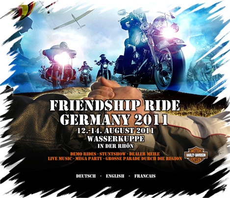 Vom 12. bis 14. August steigt der Friendship Ride Germany! – Harley-Davidson empfiehlt: unbedingt hinfahren! 