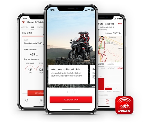 Neue Ducati Link App – Motorradfahren geht online 