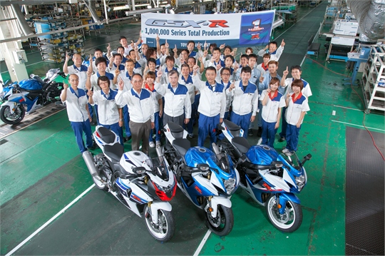 Suzuki GSX-R kommt auf eine Million Einheiten