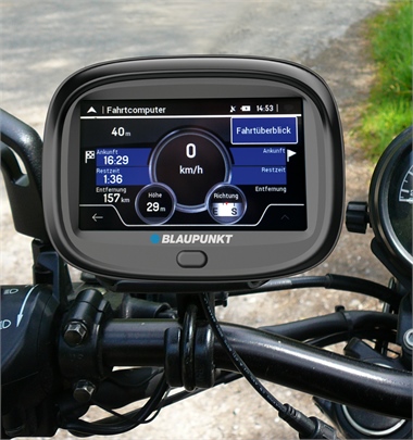 Blaupunkt navigiert Motorradfahrer