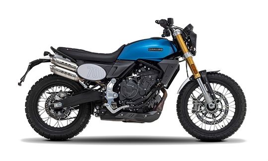 2023 - Fantic Caballero 700 Deluxe: Yamaha-CP2-Power im italienischen Scrambler