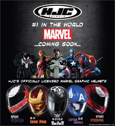 Marvel-Superhelden fürs Motorradfahren