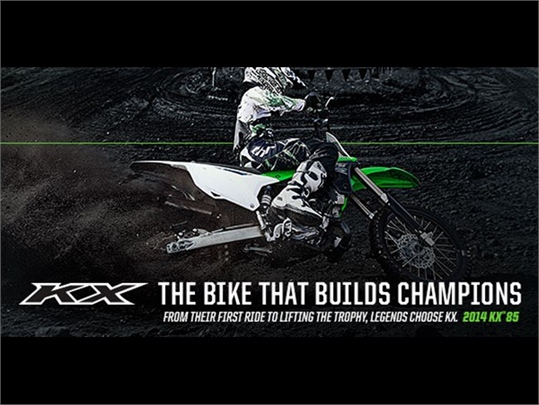 Neue KX85: Kawasaki komplettiert Motocross-Modelle 2014